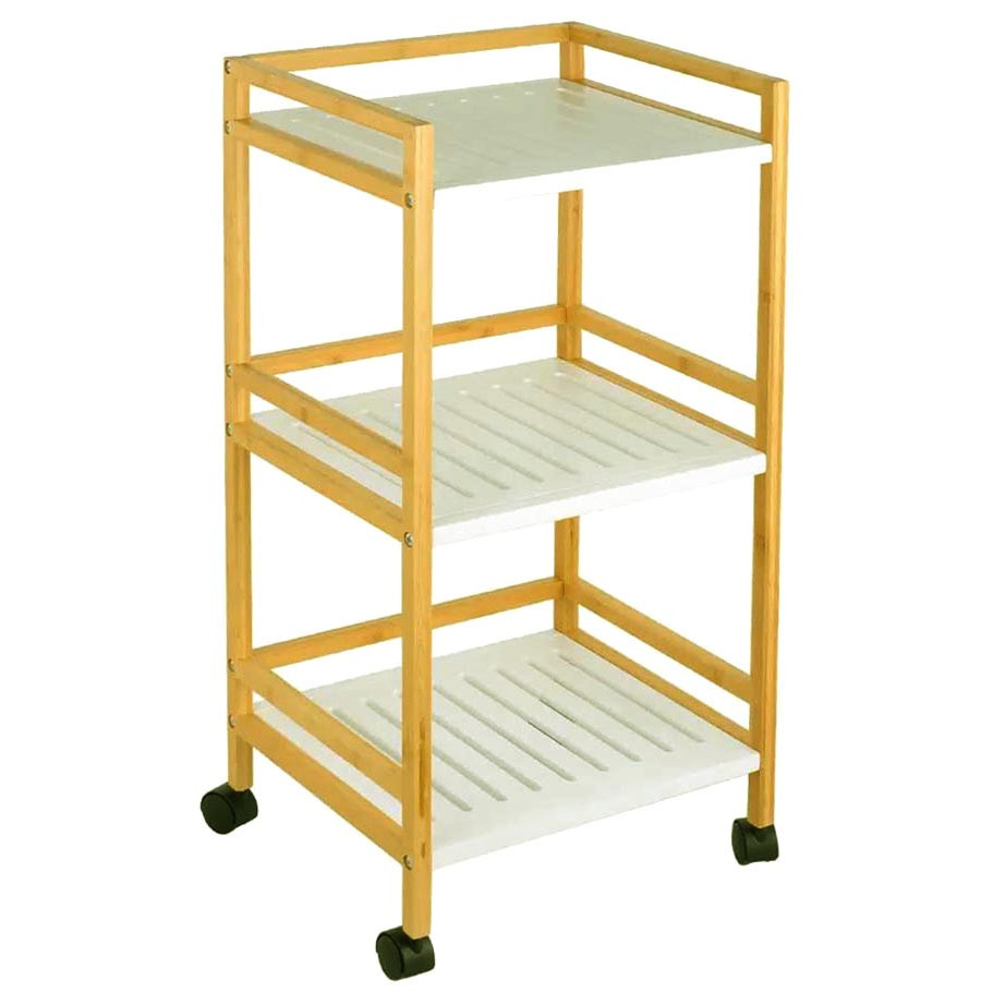 Этажерка для ванной на колёсиках 