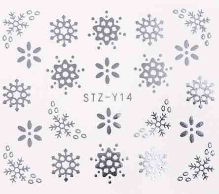 Наклейки новогодние на ногти 