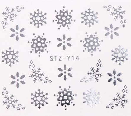 Наклейки новогодние на ногти 