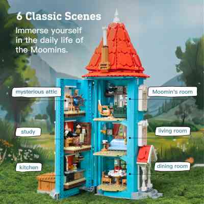 Конструктор Pantasy Moomin Домик Муми-троллей (87201) Винница