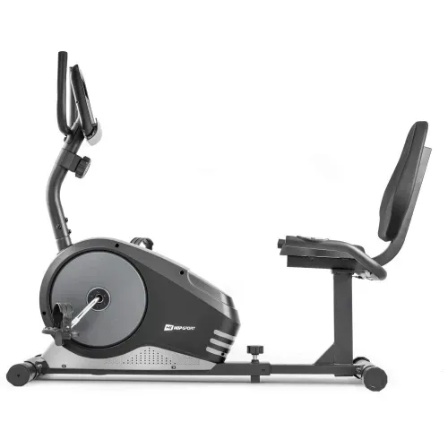 Горизонтальный велотренажер магнитный Hop-Sport 040L Root черно-белый Киев