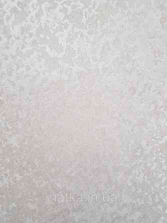 Шпалери метрові вінілові на флізеліні Sintra Structure під венеціанську штукатурку світло-сірі сріблясті 342435 Київ
