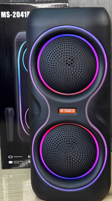 Портативная Bluetooth колонка чемодан MS-2040BT-W 50Вт с микрофоном. Харьков - изображение 5