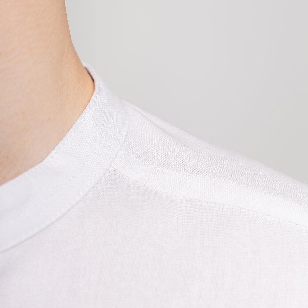 Мужская рубашка белая с длинным рукавом Pobedov Orion Киев - изображение 2