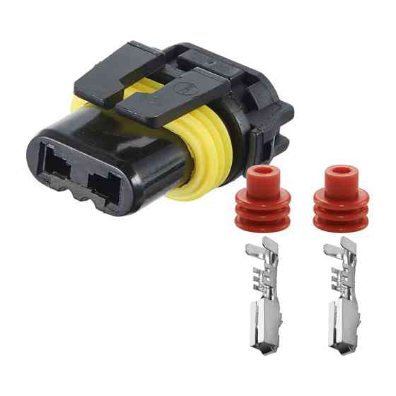 Роз'єм конектор 2-кон., Автолампа Нв3 (9005), 12059183, 12059185, APTIV (Delphi) Toyota, Багато марок Київ