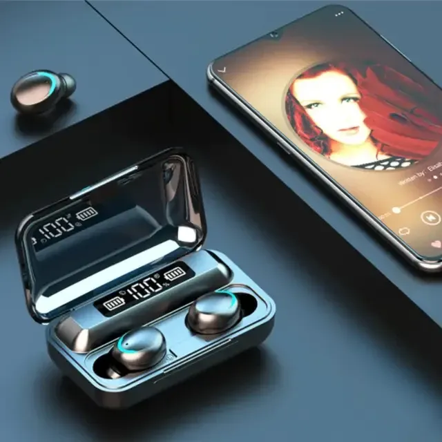 Стерео гарнітура TWS BTH-F9-5 з Power Bank, Bluetooth 5.0, сенсорним керуванням та автономним зарядним кейсом Одеса - фото 4