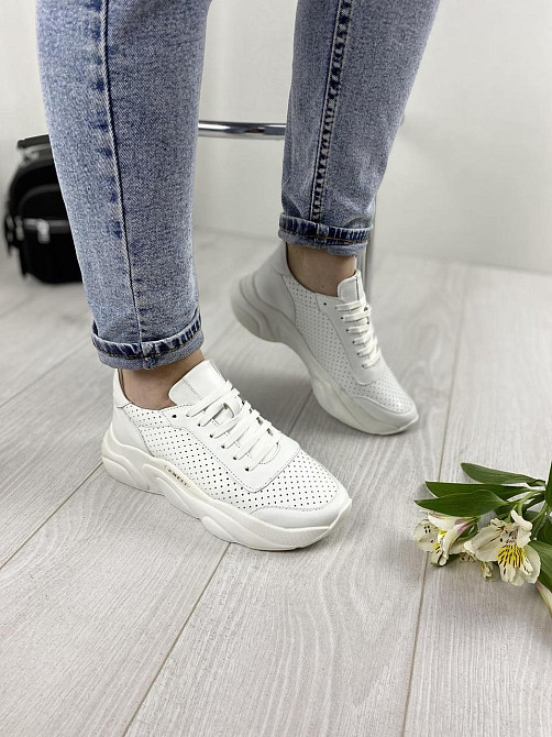 EMELI Кросівки жіночі EMELI 914/4 ST білі (весна-осінь, шкіра натуральна) (3295) Коломия - фото 6