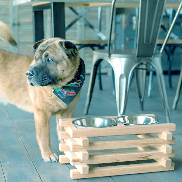 Подставка под миски для собак 