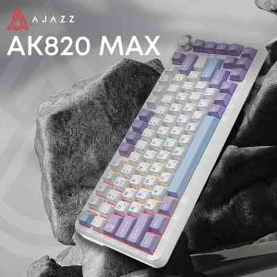 Клавіатура Ajazz AK820 MAX Magnetic Switch RGB USB White (AK820MAX-WM-PWB) Вінниця