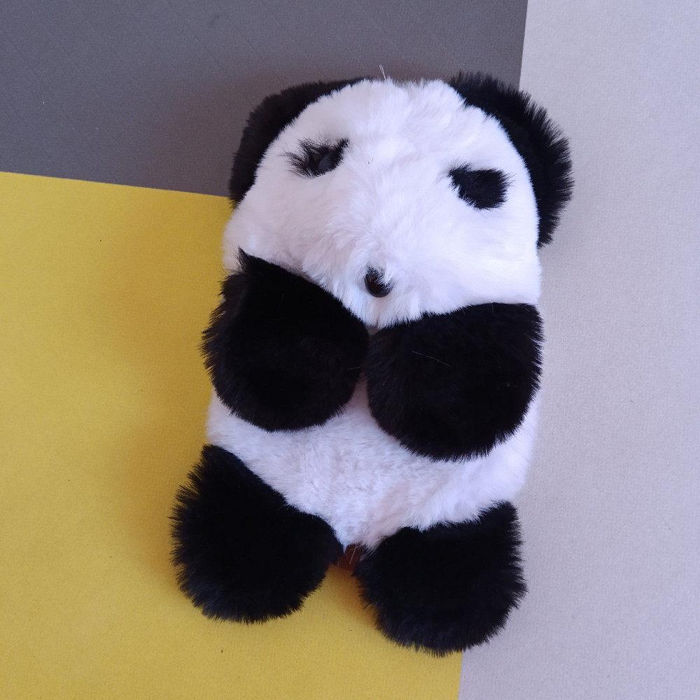 Плюшевий рюкзак сумка 2 в 1 Панда черная детская плюшевая Киев - изображение 3