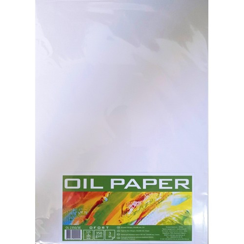 Папір для олійних фарб "Графіка" 535x385мм, 3 арк. (350г/м2), в п/п пакеті, OL2350/3E, шт Київ - фото 1