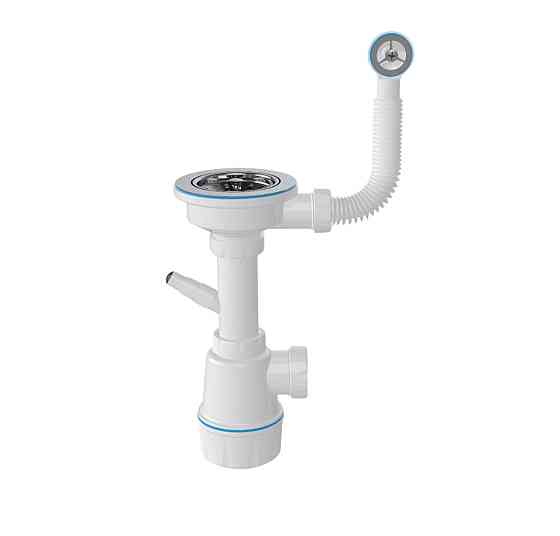 VALESO Комплект: Мийка ARIA 5851 графіт + Змішувач 56 B NESP графіт + Сифон 1041 Киев