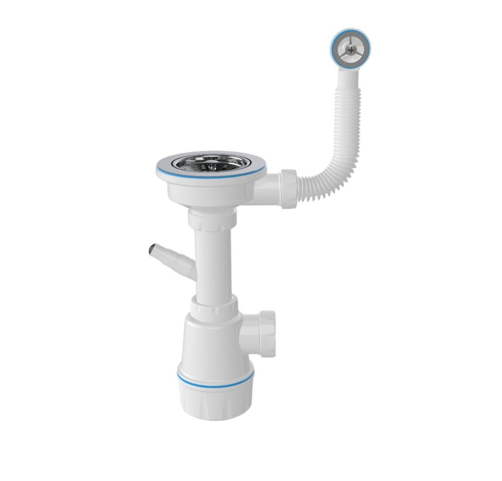 VALESO Комплект: Мийка ARIA 5851 графіт + Змішувач 56 B NESP графіт + Сифон 1041 Киев - изображение 6