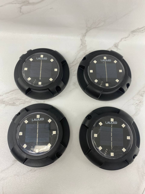 Б/у Уличный грунтовый светильник на солнечной батарее Laliled Disk Lights A19 6 LED IP65 Теплый белоснежный свет Киев - изображение 7