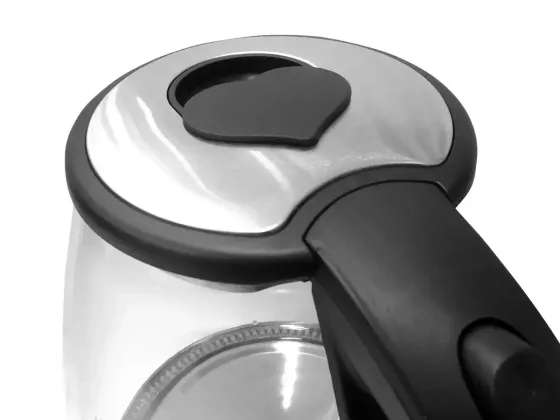 Чайник електричний скляний з квіткою 1,8л 2400Вт синє LED-підсвічування BITEK BT-3111 Одеса