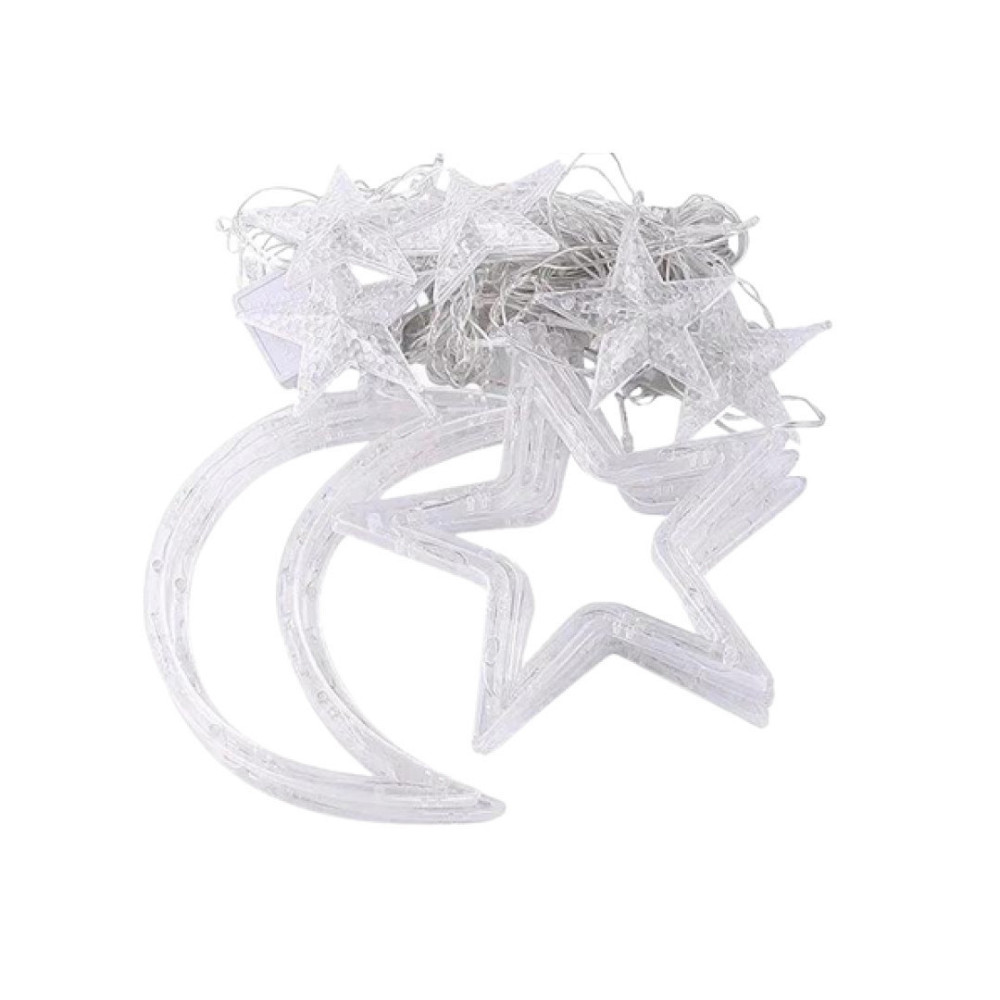 Garlando Гірлянда світлодіодна штора GarlandoPro зірка і місяць 108LED 3х0,9 м гірлянда зірка 1 Київ - фото 2