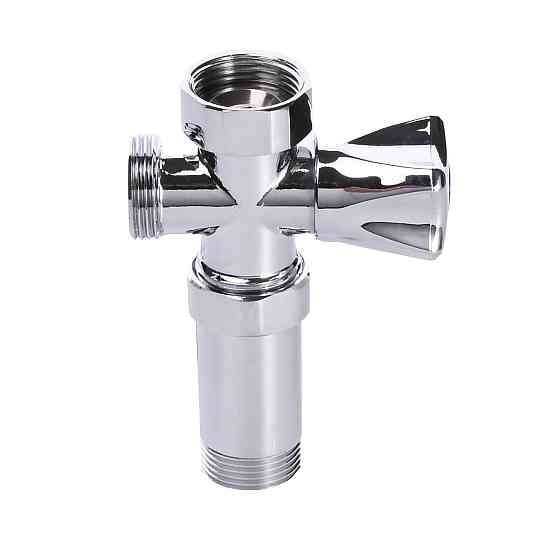 Кран вентильний для пральної машини Q PROFESSIONAL 3/4″x3/4″x3/4″ з подовжувачем NV-QP170 Тернопіль