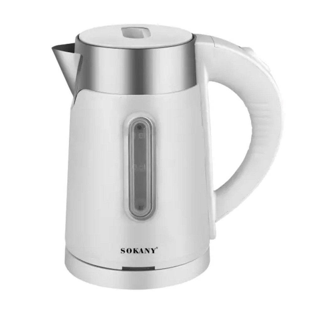 Електрочайник Sokany 1200W Білий SK0808W Коломия - фото 1