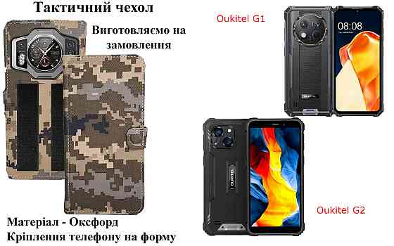 Тактический чехол для Nothing Phone (2), Phone (2a), Phone (2a) Plus, крепится к снаряжению на липучке Киев