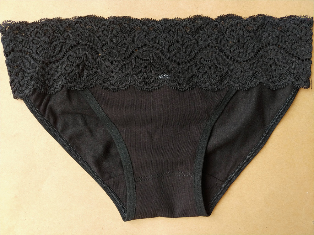 Женские трусики кружевные Lans Танго (2шт в уп) Lans 26/030 XL, Черный Киев - изображение 1