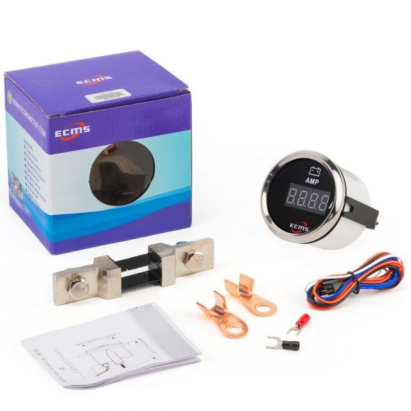 Цифровой амперметр ECMS PEA-BS±150A диаметр 52мм черный 800-00169 Черкассы - изображение 3