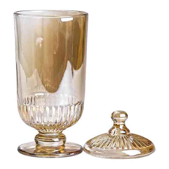 Yiwu Цукерниця з кришкою скляна Ø10 см HP-YH-17 Київ