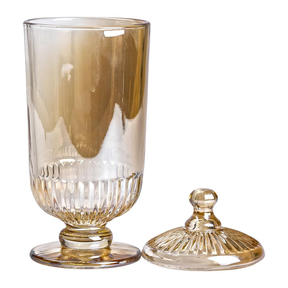 Yiwu Цукерниця з кришкою скляна Ø10 см HP-YH-17 Киев - изображение 3