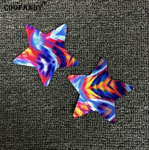 Наклейки на груди 9 см різнокольорові Київ - фото 1