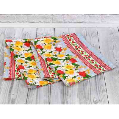 Полотенце Руно вафельное набивное Весенние цветы -3, 45х80 см (202.15_Весняні квіти_3) Винница