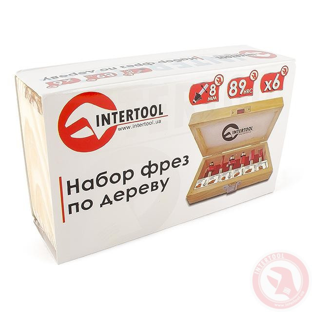 Набір фрез для дерева 6 од. INTERTOOL HT-0072 Коломия - фото 2