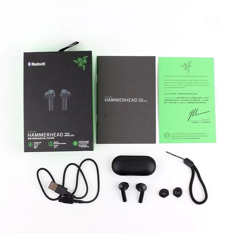 Беспроводные Bluetooth наушники Razer Hammerhead True WL Mic с кейсом (Black) Винница - изображение 4