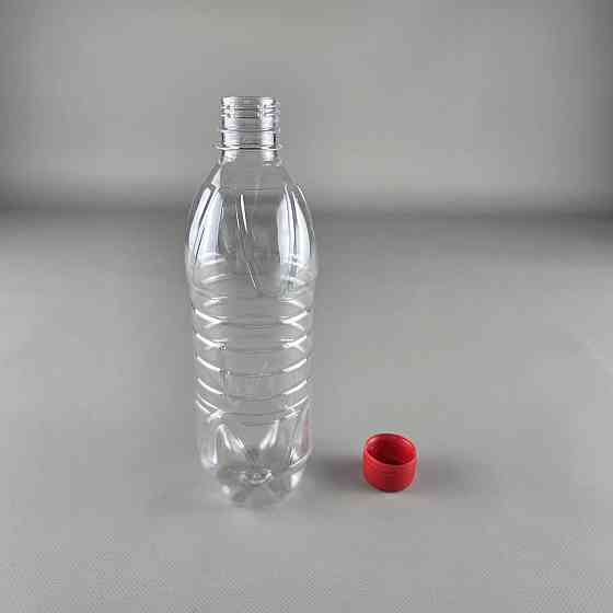 Пластиковая бутылка ПЭТ 0,5 л,  Ø28 прозрачная с крышкой  (150 шт) Харьков