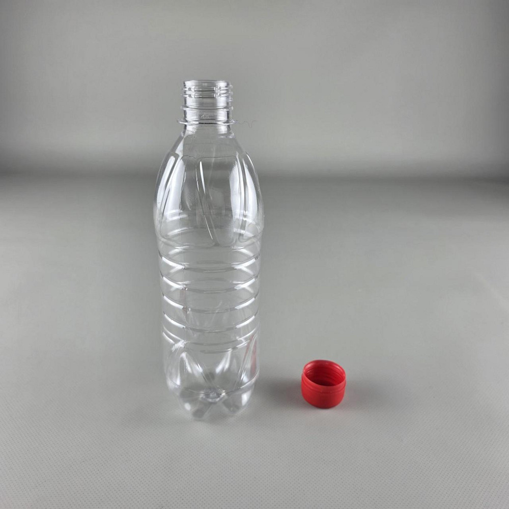 Пластиковая бутылка ПЭТ 0,5 л,  Ø28 прозрачная с крышкой  (150 шт) Харьков - изображение 2