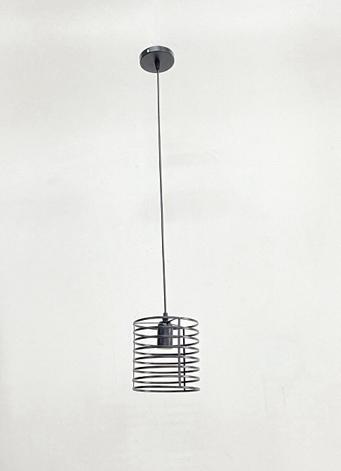 VALESO Підвісний світильник на один плафон VALESO -1 Мінімалізм чорний E27 Коломия - фото 1