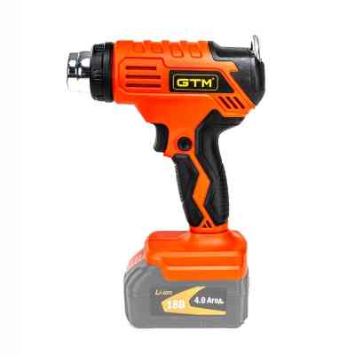 Строительный фен GTM HGC18/550, 18V, 350/550С, 160/200л/мин (без АКБ и ЗП) (HGC18/550_BARE TOOL) Винница