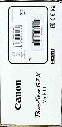 Компактный фотоаппарат Canon PowerShot G7 X Mark III Black 1 шт. NEW! Харьков