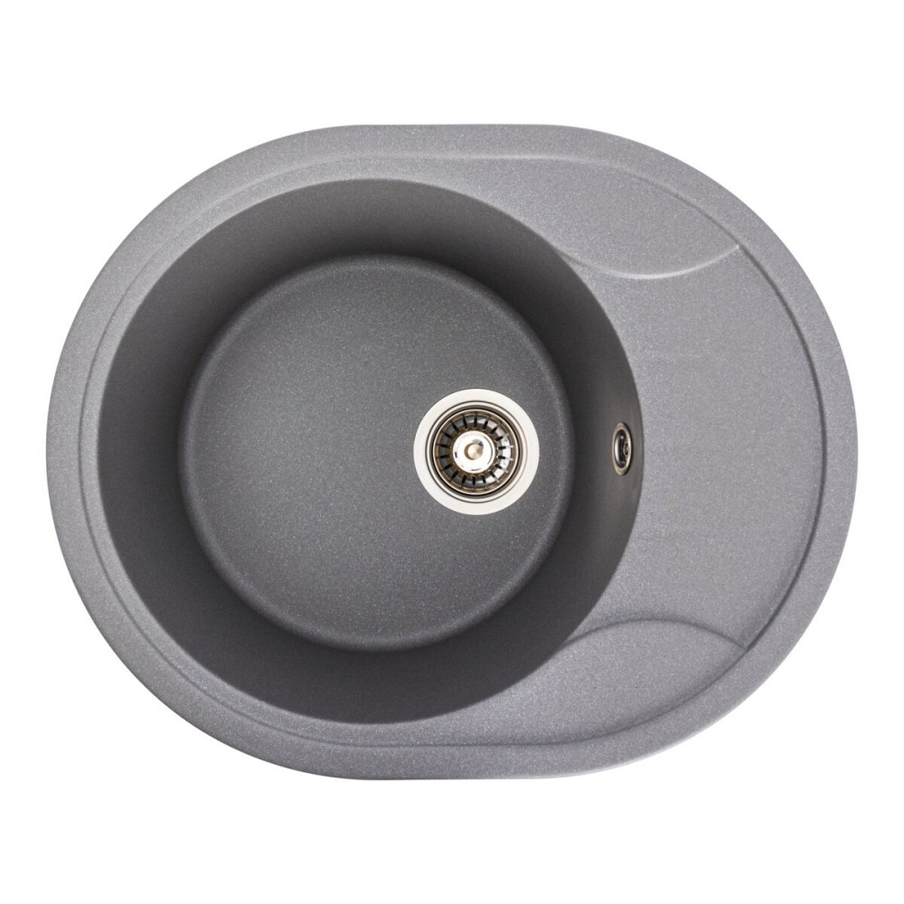 Гранітна мийка для кухні VALESO ONYX 5847 матова Сірий мусон Коломия - фото 1