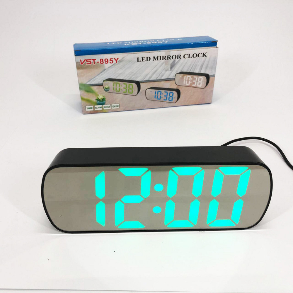 Настільний годинник зі світлодіодним дисплеєм VST-895Y-4, Настільний годинник зі світловим циферблатом TD-63 Львів - фото 3