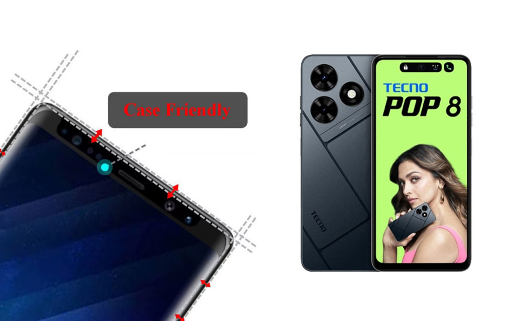 Захисне скло HyperGlass Pro для Tecno POP 8 – максимальна чутливість та захист Київ - фото 4