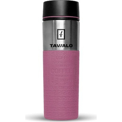 Термокружка Tavialo + 2 ущільнювальних кільця 420 мл Рожевий (190420111) Винница - изображение 1
