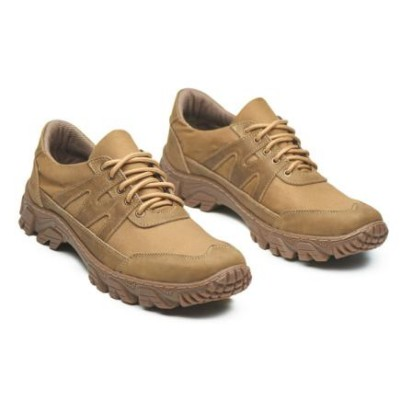 Кросівки тактичні з натуральної шкіри та кордури кольору кайот 42 (28) Харків