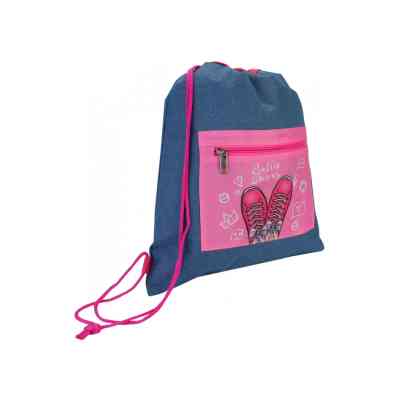 Сумка для обуви Cool For School Синяя с карманом (CF87300) Винница
