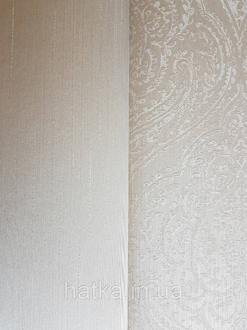 Текстильні шпалери на флізеліновій основі Cador Rasch Textil 073729 однотон під бамбук бежевий Київ - фото 1