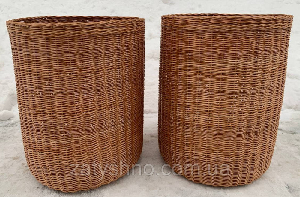 Кошик високий плетений з лози Київ - фото 6