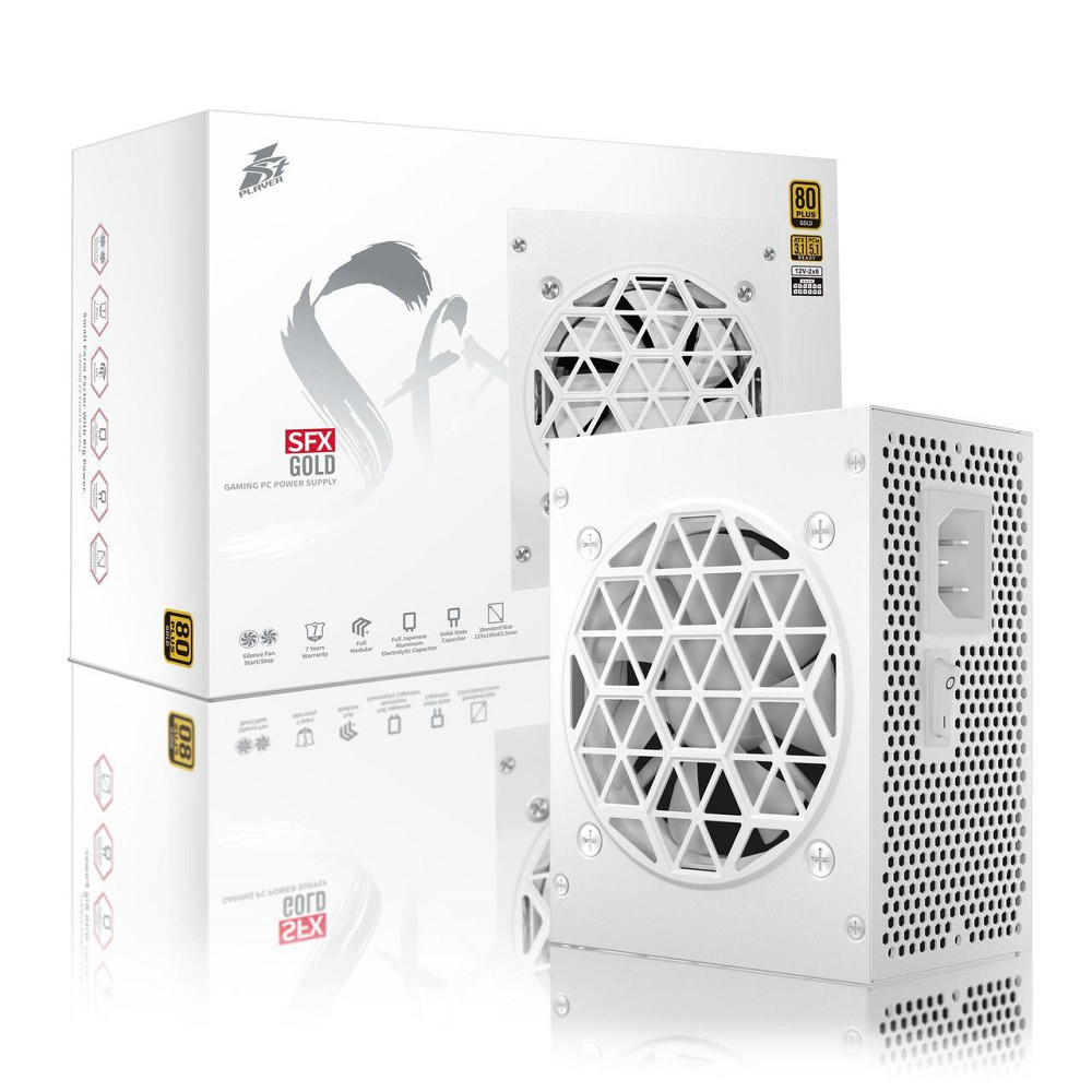 Блок живлення 1stPlayer PS-850SFX White (SFX-GLD-850-WH-EU) 850W ( Білий ) Харків - фото 3