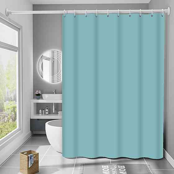 Шторка для ванны из полиэстера водонепроницаемая Bathlux 180x180 см с кольцами, занавеска для ванной комнаты Каменец-Подольский