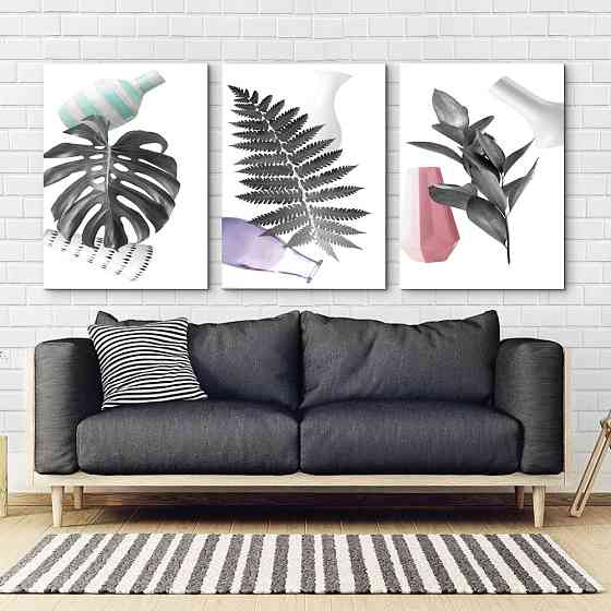 Модульна картина Абстракція Листя Art-3_B3 Київ