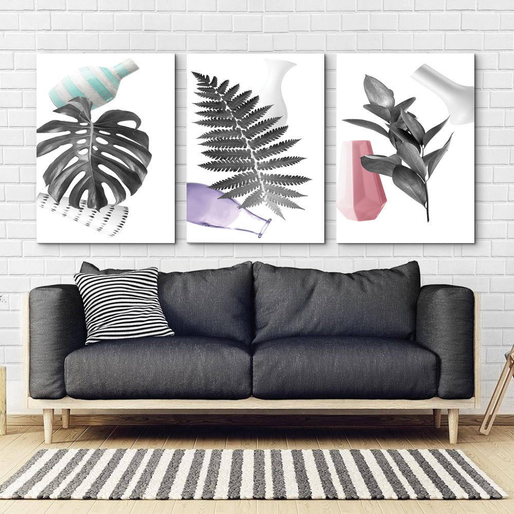 Модульна картина Абстракція Листя Art-3_B3 Київ - фото 2