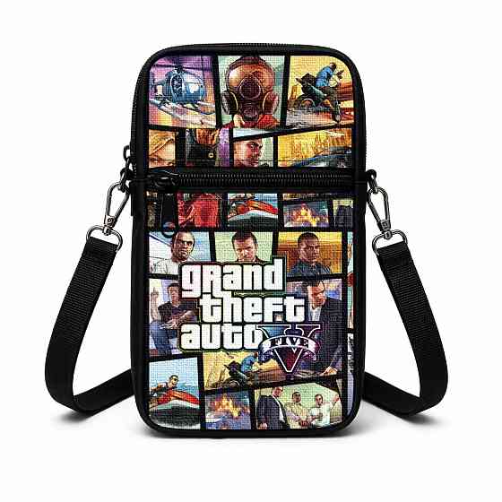Сумка-чехол для телефона Grand Theft Auto детская через плечо, водонепроницаемая мини-сумка (5119) Киев