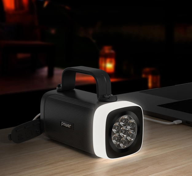 Повербанк C61 для ноутбука 60000 mAh 100W — чорний (з ліхтарем і ручкою) Київ - фото 9